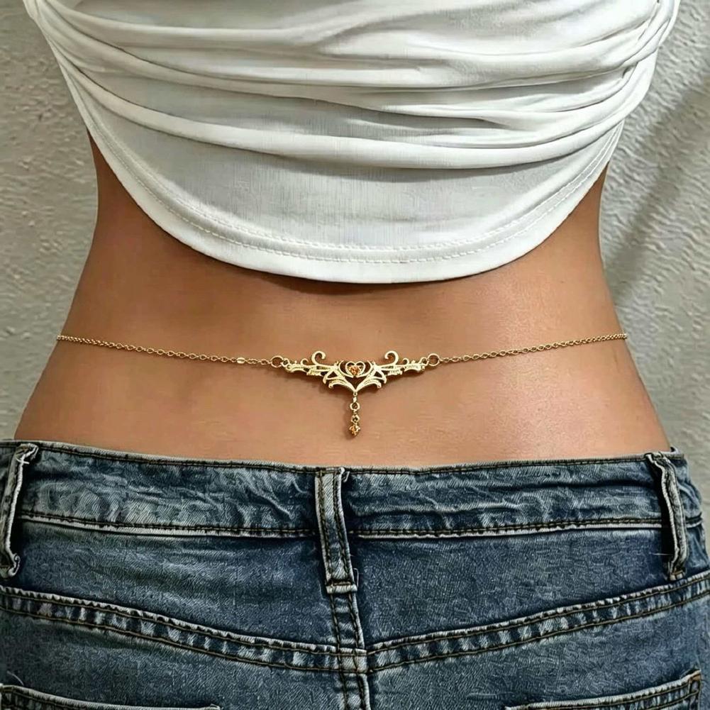 Body Jewelry Y2K - Готическая цепочка на талию для женщин,