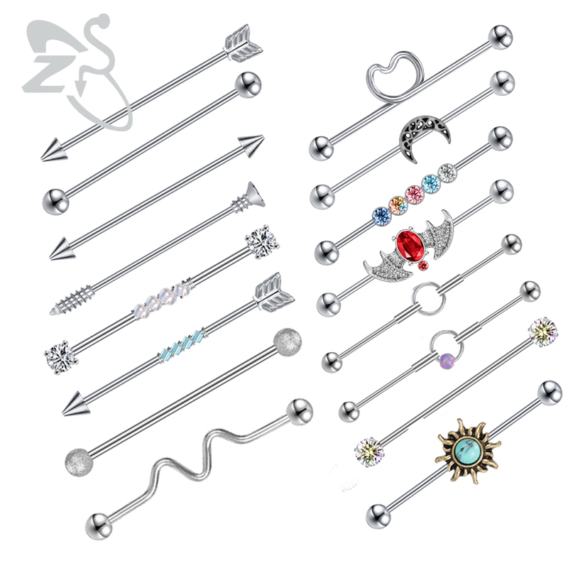 Body Jewelry Surgical Steel - ZS 1 шт., промышленное кольцо со