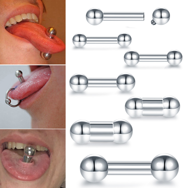 Tongue Barbell Straight - Прямая штанга для пирсинга губ большого