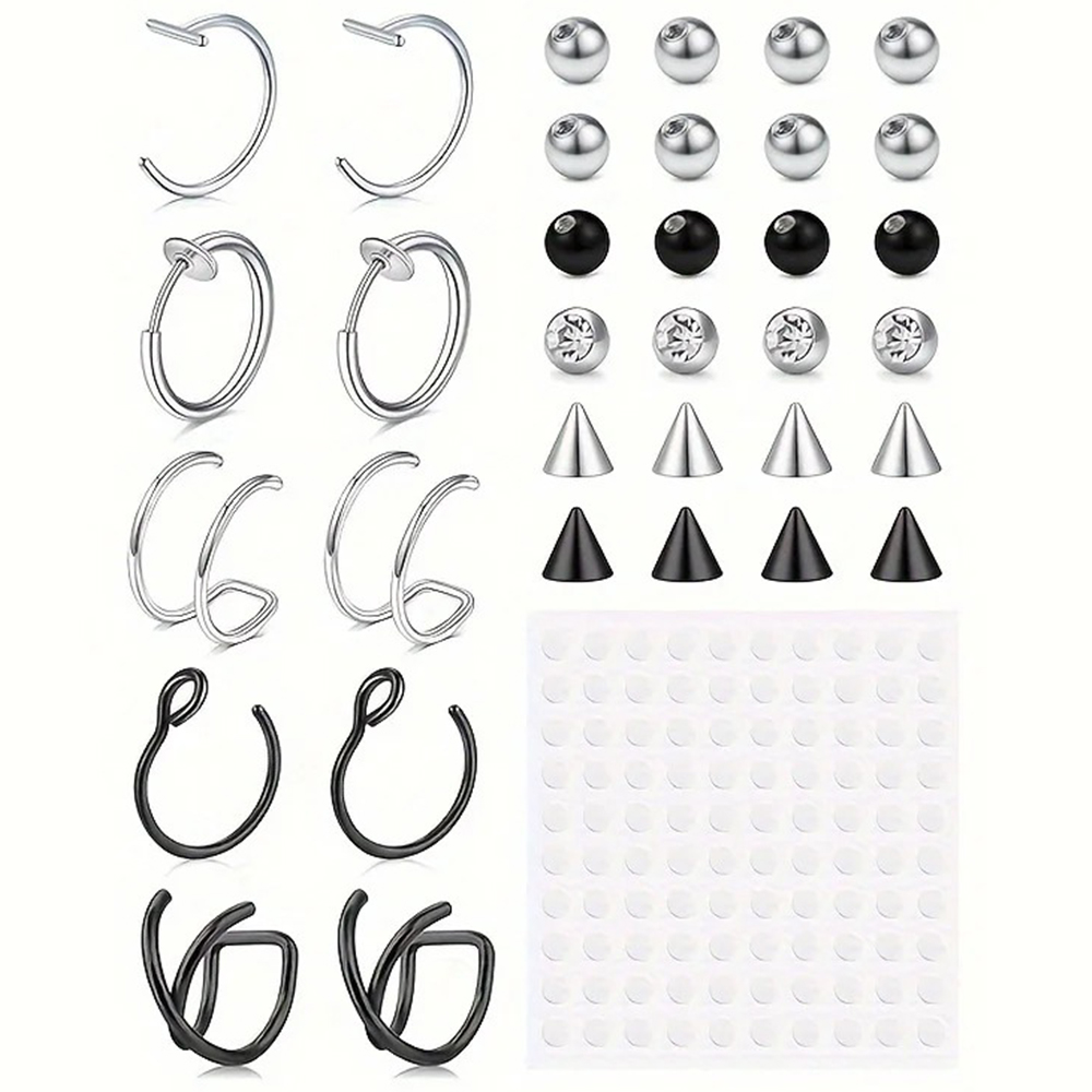 Body Jewelry Ear Piercing - Фальшивые пирсинги, фальшивые кольца для губ,