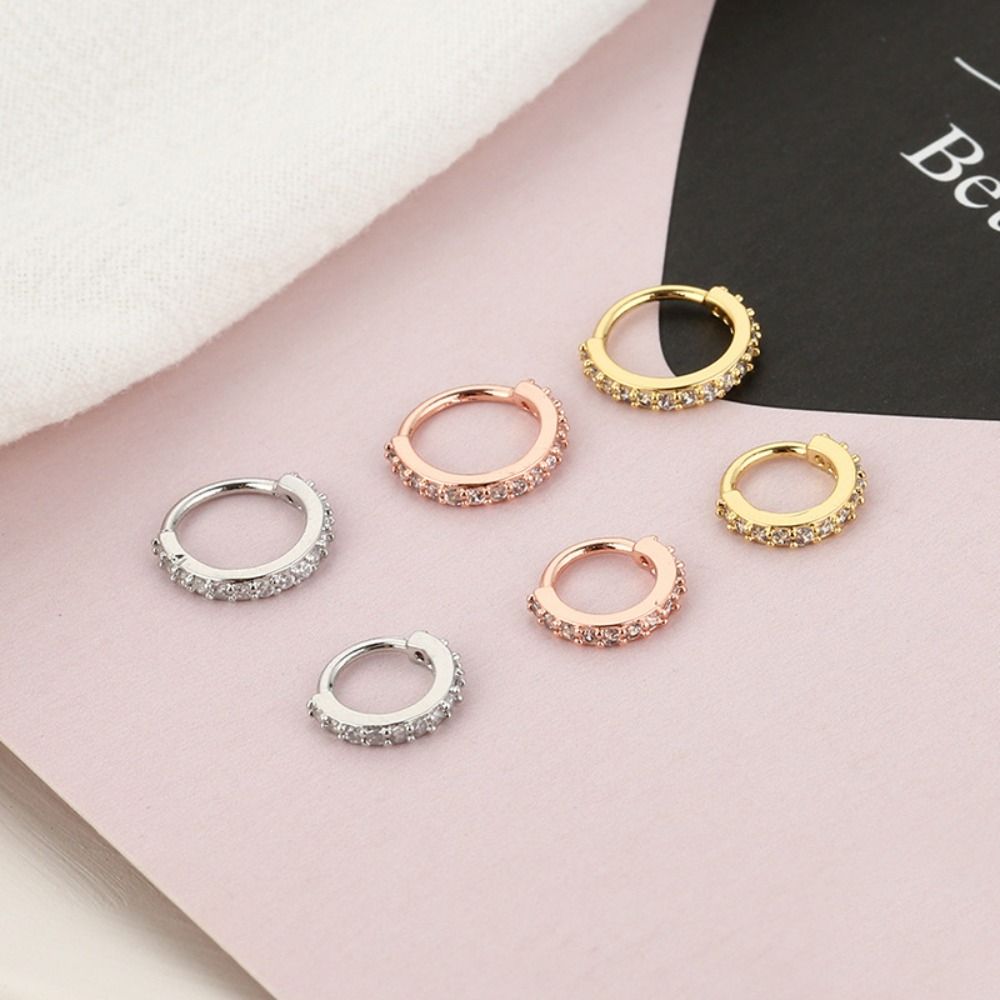Body Jewelry Europe - Панк-кольцо для носа с кубическим цирконием,