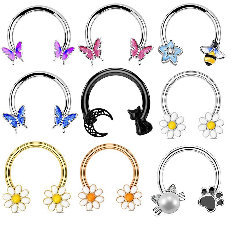 Body Jewelry Surgical Steel - Кольцо для пирсинга 16G из хирургической