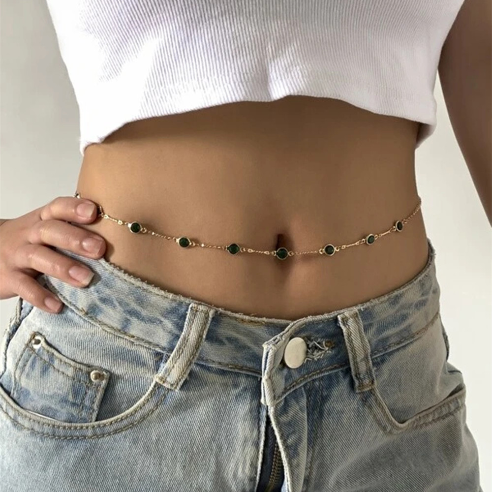 Body Jewelry Y2K - Женская цепочка на талию, винтажная цепочка