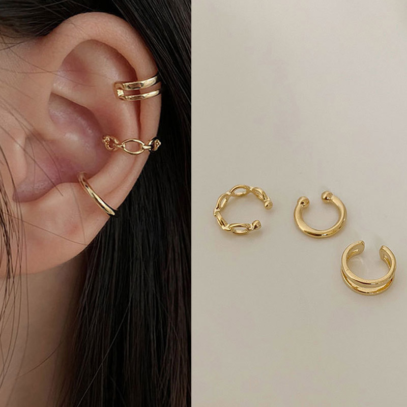 Body Jewelry Kit - Серьги-клипсы золотого и серебряного цвета для