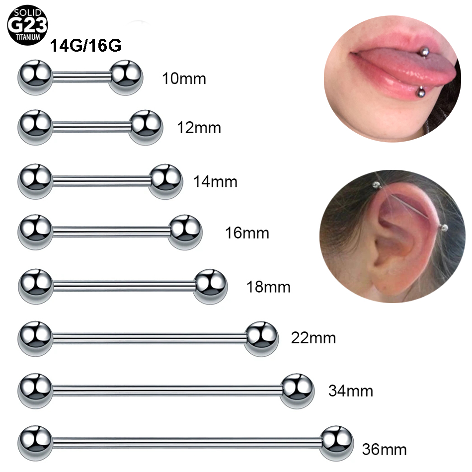 1 шт. G23 титановая прямая иск – обзор и цена Tongue Barbell Straight
