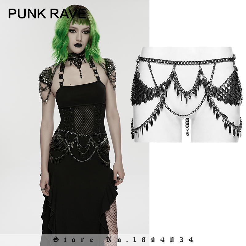 Женская поясная цепочка PUNK R – обзор и цена Body Jewelry Metal Types