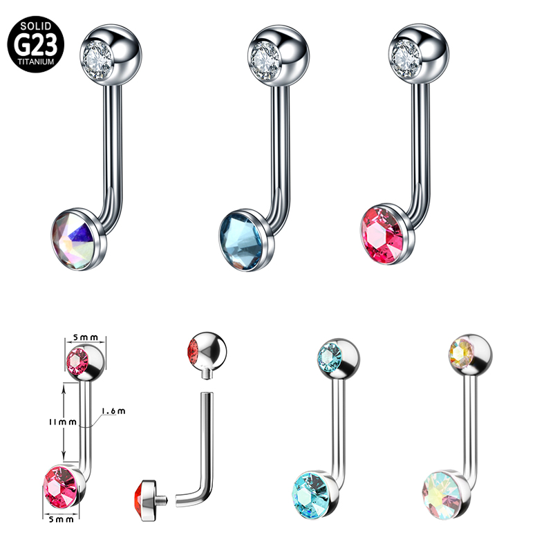 1 шт. F136 титановый 14 г CZ д – обзор и цена Body Jewelry Vch