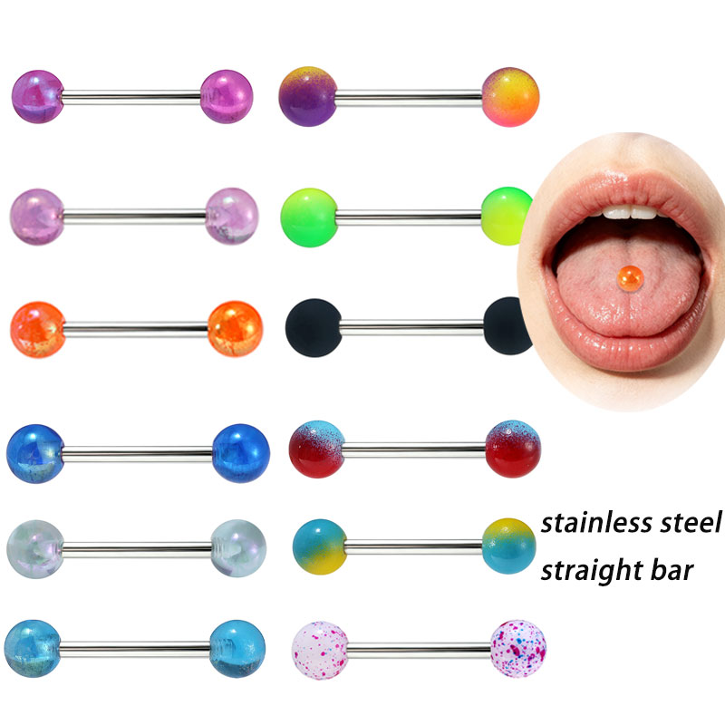 50 шт./лот, прямые штанги для  – обзор и цена Tongue Barbell Straight