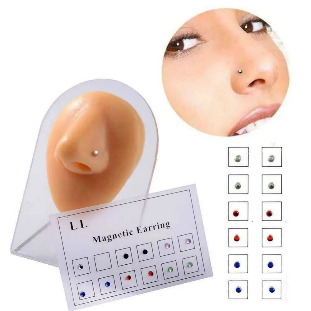 12 шт./карта поддельный дерьмо – обзор и цена Body Jewelry Ear Piercing