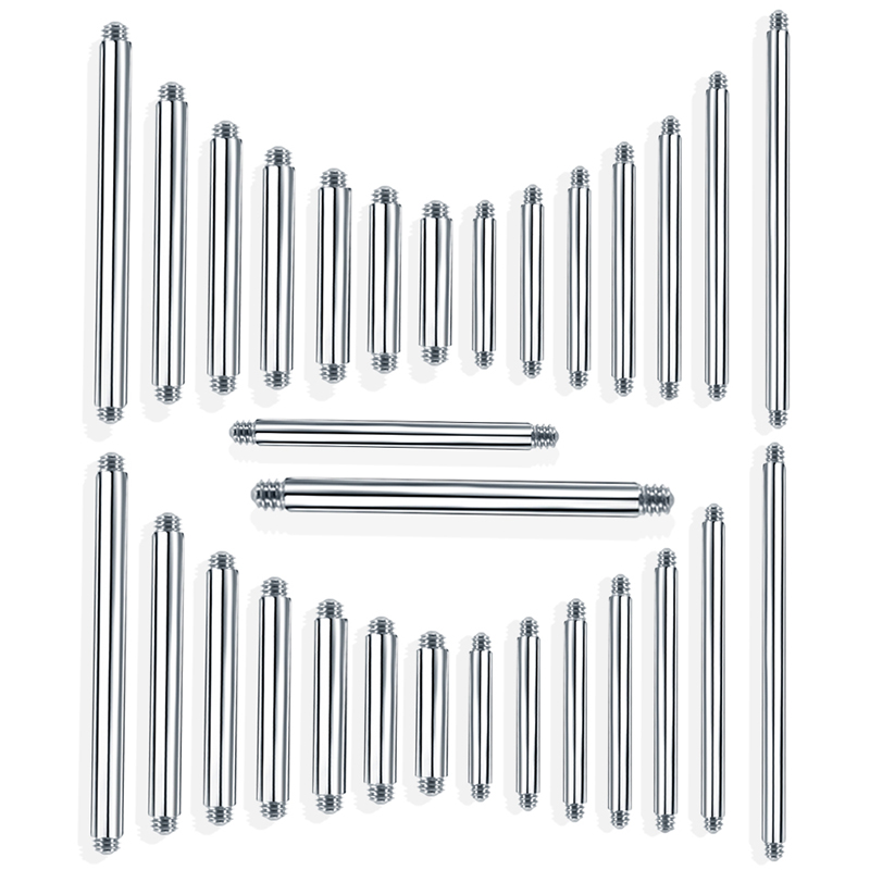 10 шт., 4-42 мм, хирургическая – обзор и цена Tongue Barbell Straight