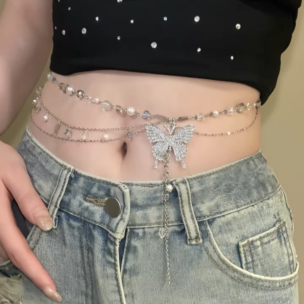 Многослойная геометрическая ме – обзор и цена Body Jewelry Y2K
