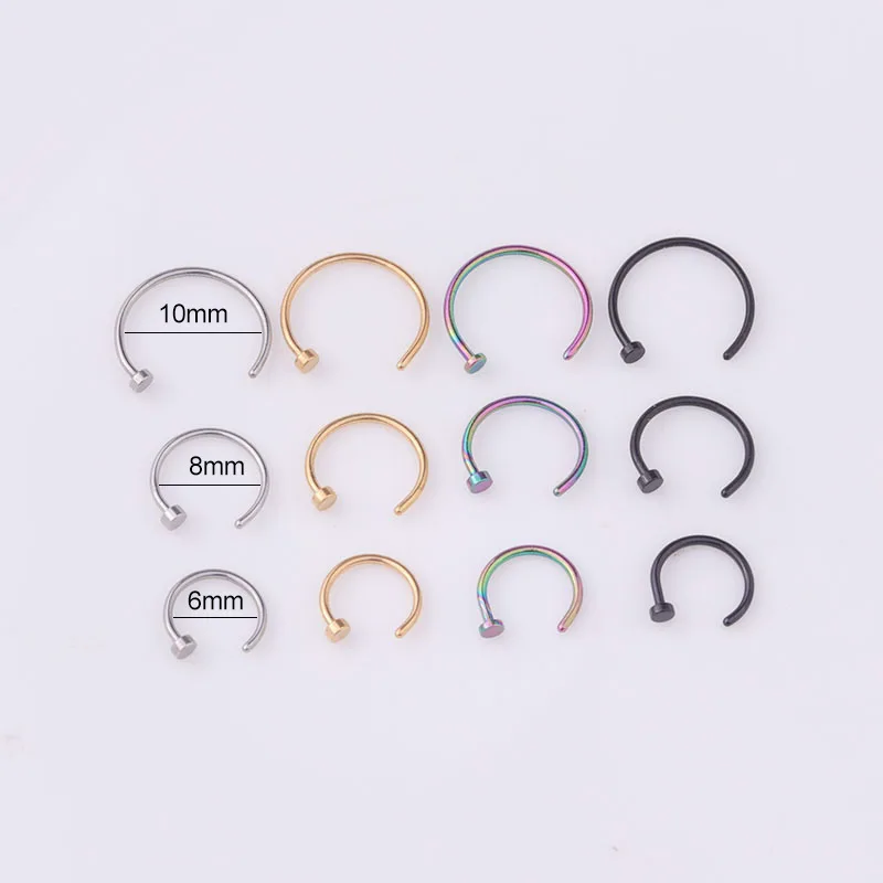 Набор из 5 штук: Кольца для пи – обзор и цена Body Jewelry Surgical Steel