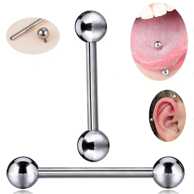 ASTM F136 Титановые шарики для – обзор и цена Tongue Barbell Straight
