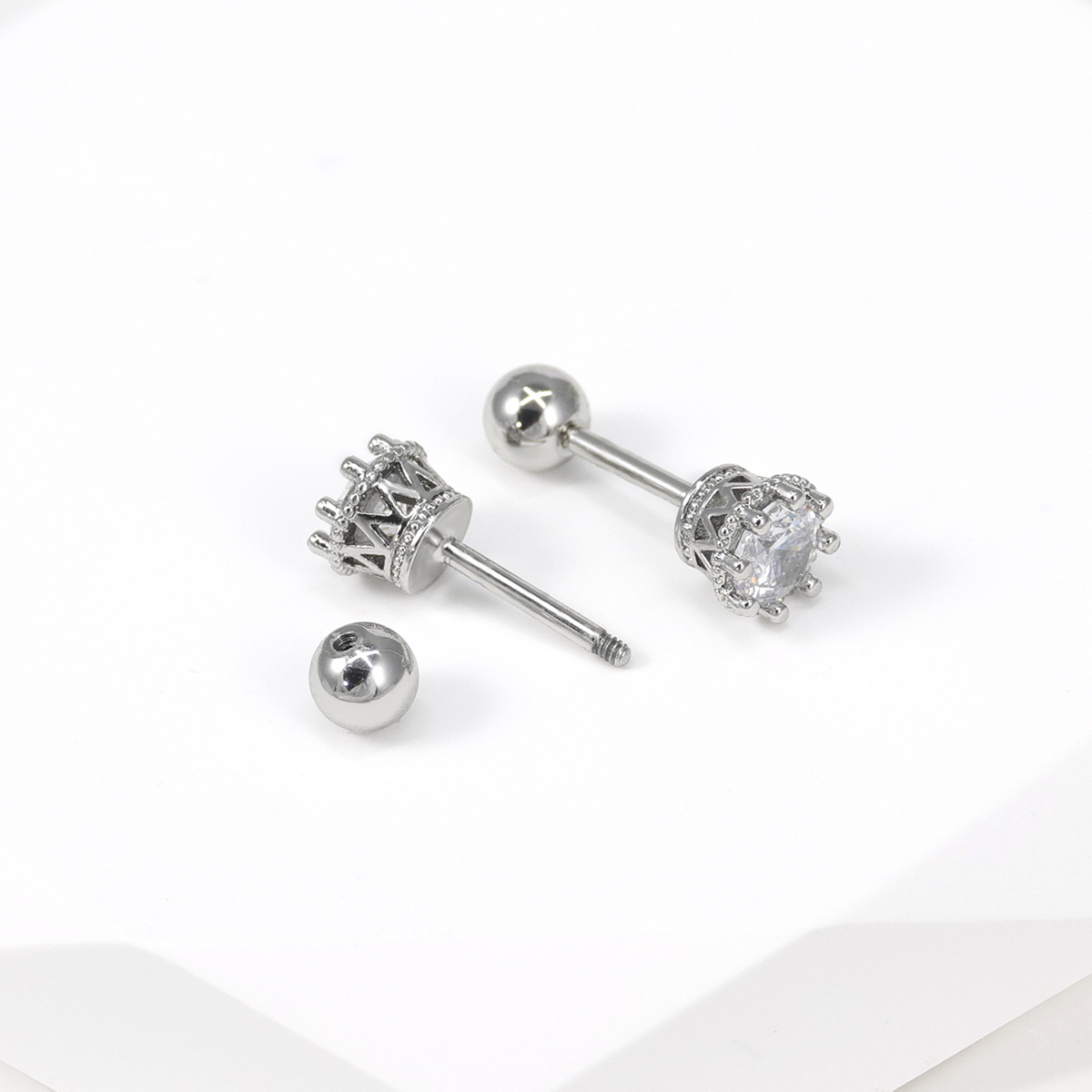 2 шт., серьги-гвоздики для хря – обзор и цена Body Jewelry Surgical Steel
