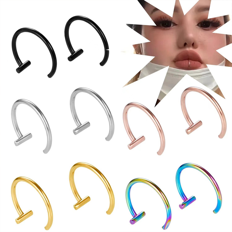 Серьги-кольца из хирургической – обзор и цена Body Jewelry Surgical Steel