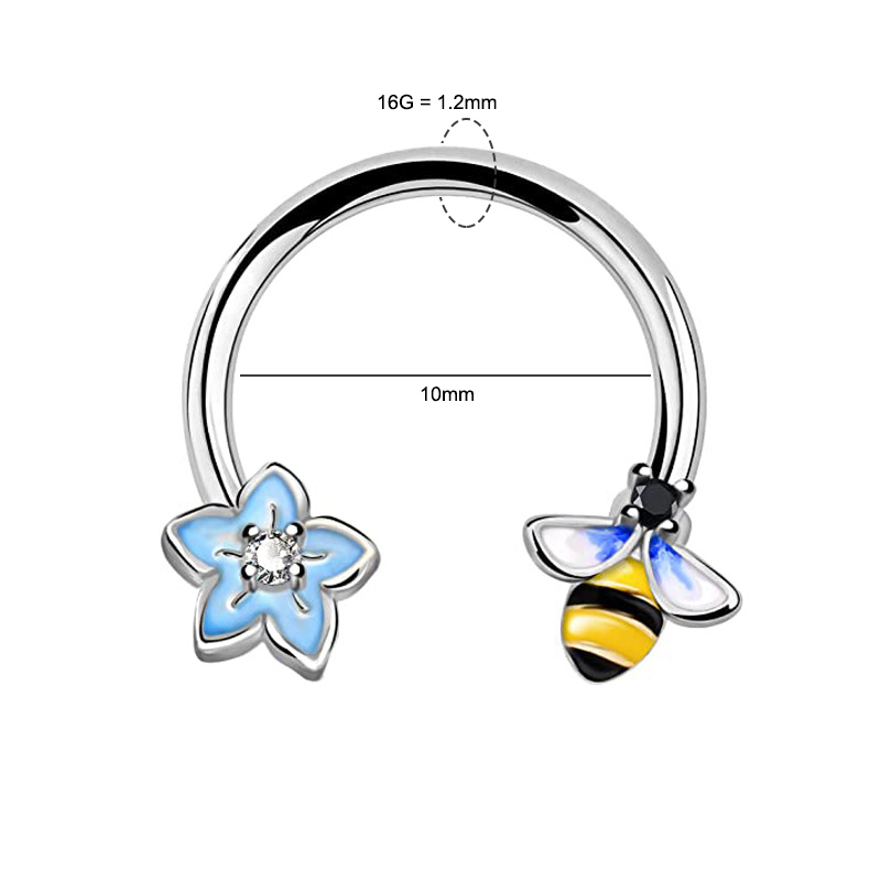 Кольцо для пирсинга 16G из хир – обзор и цена Body Jewelry Surgical Steel