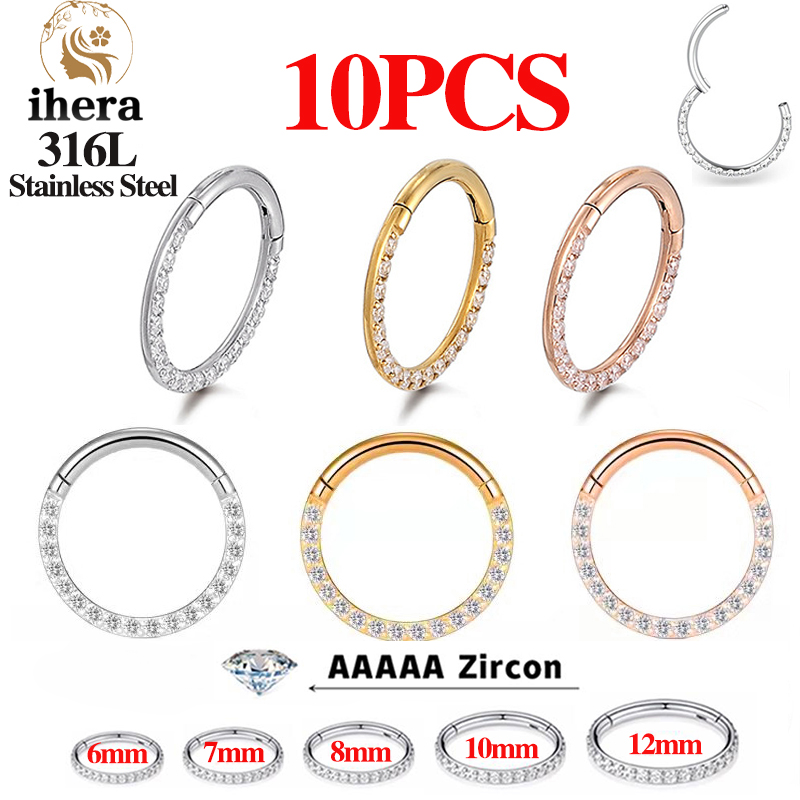 1/10 шт. Кольца для носа из не – обзор и цена Body Jewelry Ear Piercing