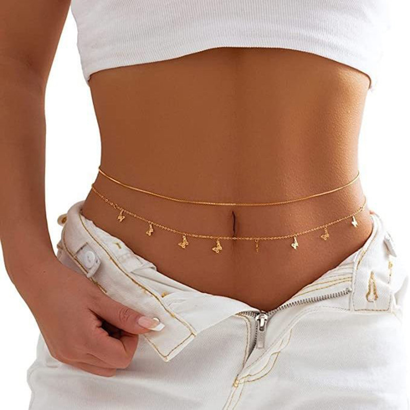 Модная простая двухслойная цеп – обзор и цена Body Jewellery